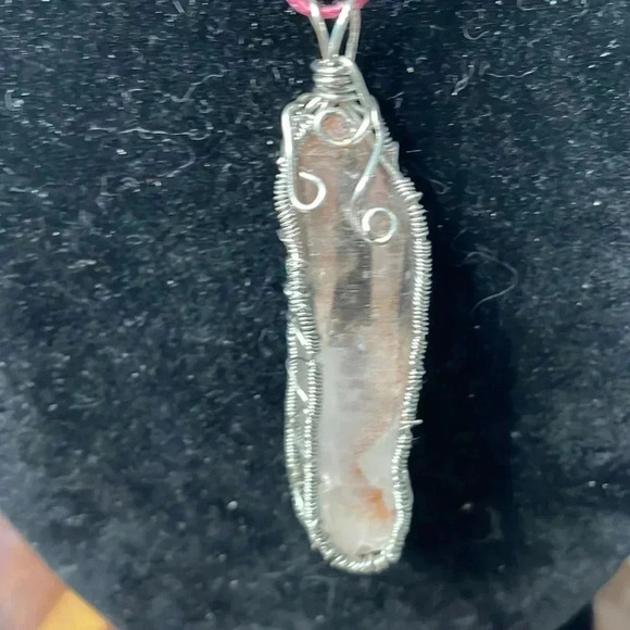 Raw quartz crystal wire wrapped - Picture 2 of 5